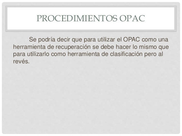 opac como opac como